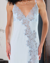 Bamboo Nightgown 03347 icy blue