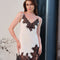 Bamboo Chemise spaghetti strap 03329 ivory/black