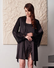 Silk Robe 04101SL black