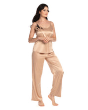 Satin camisole Pajama S03188 beige