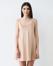 Satin Chemise spaghetti strap S03198 gold