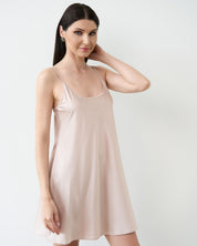 Satin Chemise spaghetti strap S03198 blush