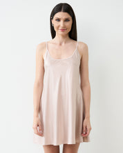 Satin Chemise spaghetti strap S03198 blush