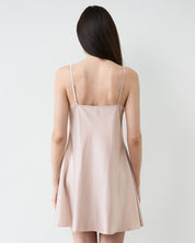 Satin Chemise spaghetti strap S03198 blush