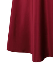 Satin Chemise spaghetti strap S03198 burgundy