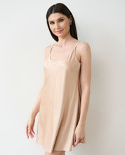 Satin Chemise spaghetti strap S03198 gold