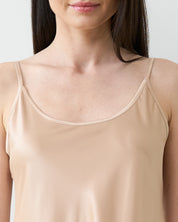 Satin Chemise spaghetti strap S03198 gold