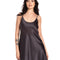 Satin Chemise spaghetti strap S03198 grey