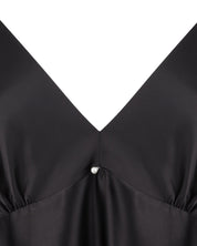 Satin chemise Babydoll S03199 black