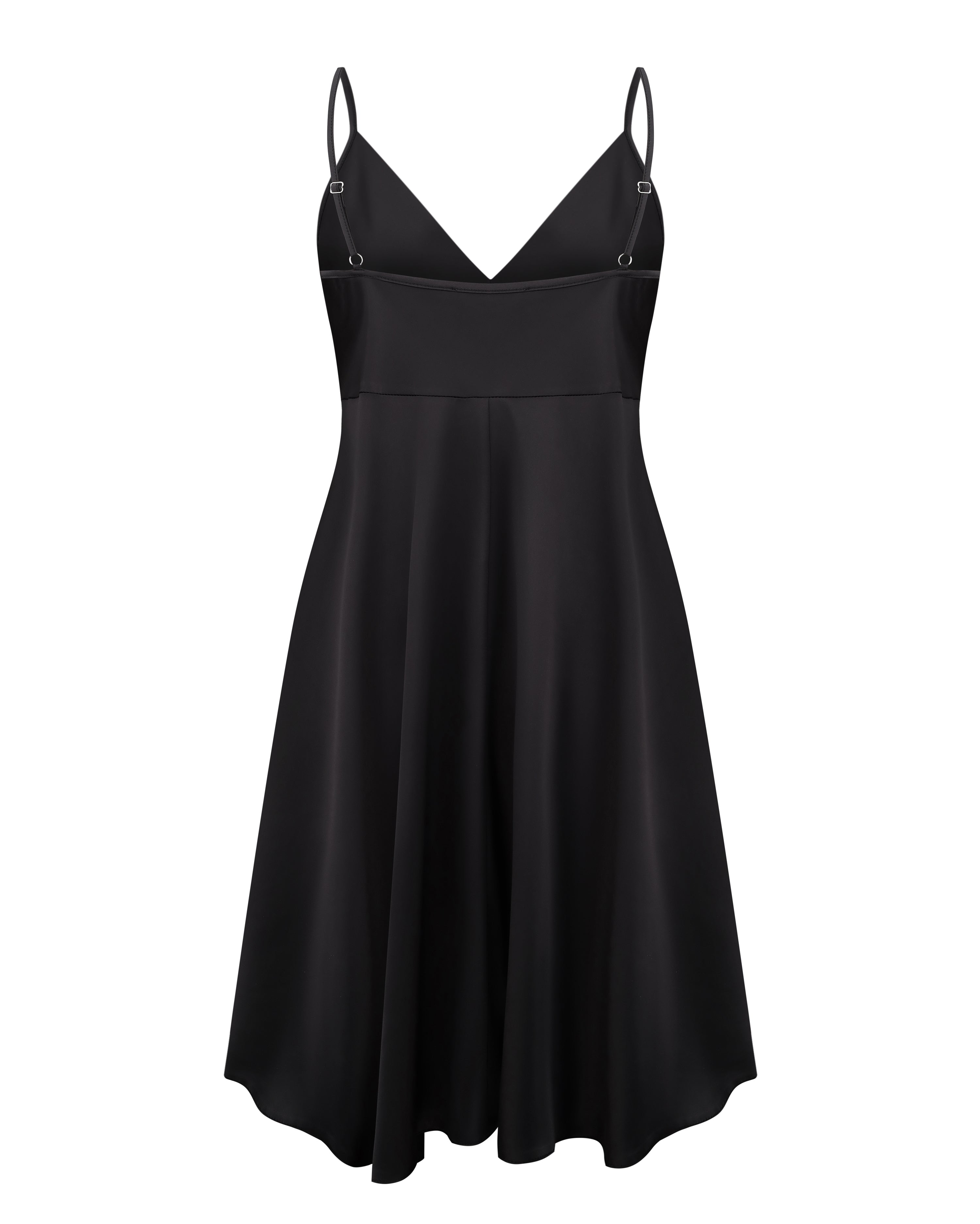 Satin chemise Babydoll S03199 black