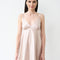 Satin chemise Babydoll S03199 blush