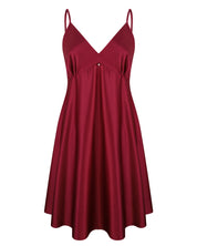 Satin chemise Babydoll S03199 burgundy