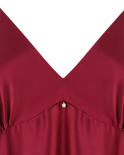 Satin chemise Babydoll S03199 burgundy
