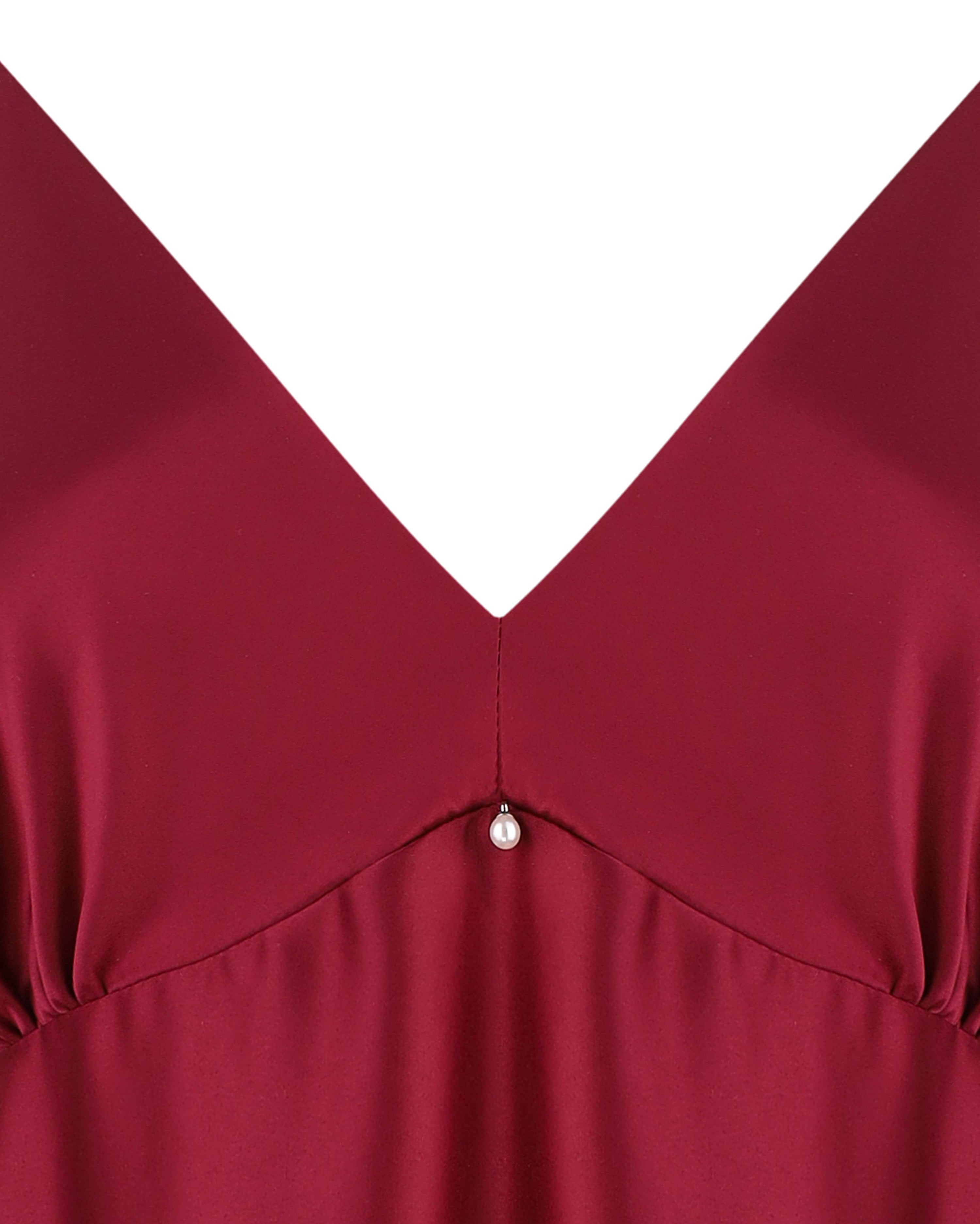 Satin chemise Babydoll S03199 burgundy
