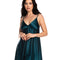 Satin chemise Babydoll S03199 emerald