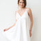 Satin chemise Babydoll S03199 white