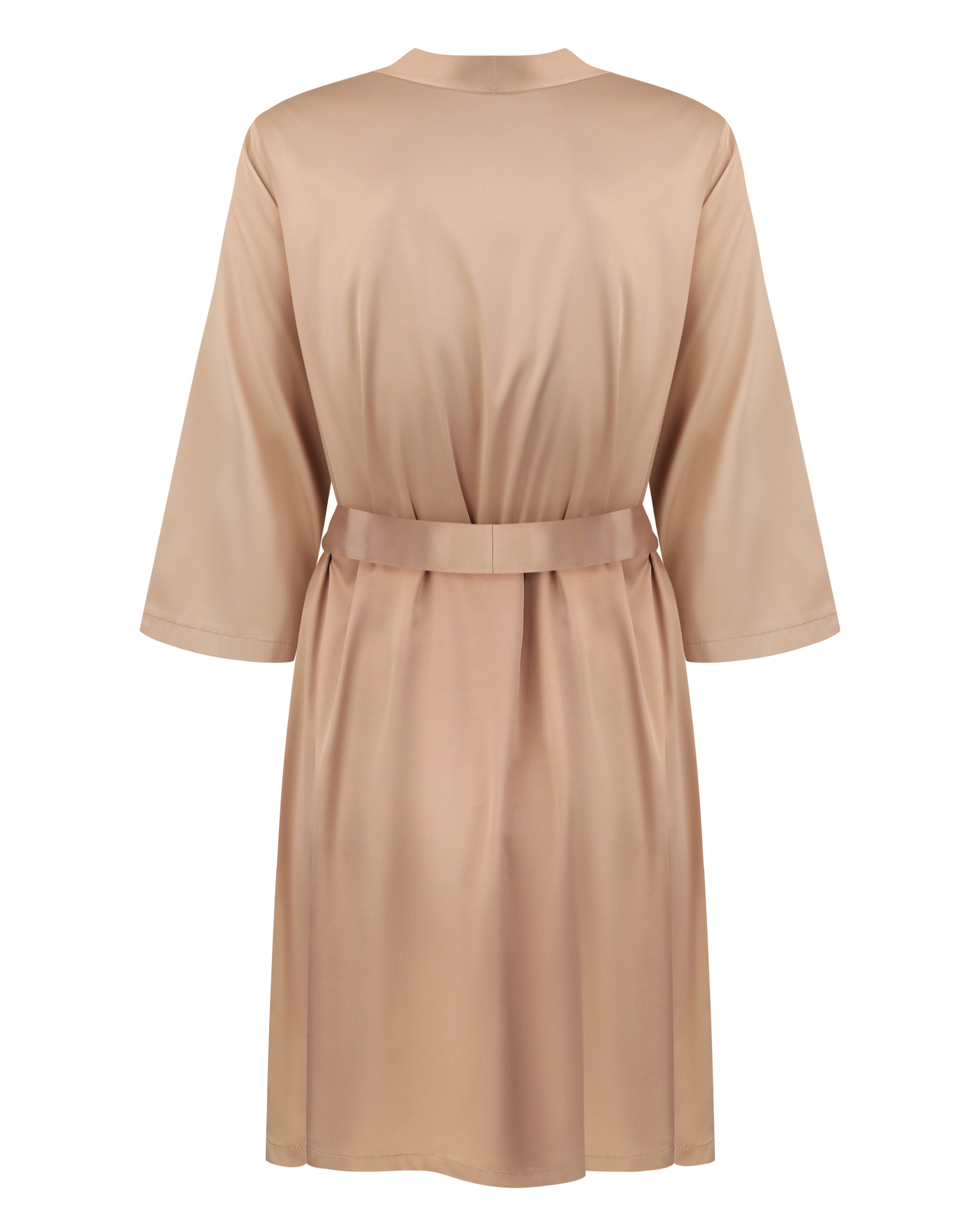 Satin 3/4 sleeve Robe S03200 gold