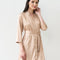 Satin 3/4 sleeve Robe S03200 gold