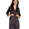 Satin 3/4 sleeve Robe S03200 grey