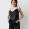 Satin cami shorts Set S03400 black