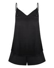 Satin cami shorts Set S03400 black