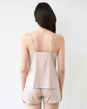Satin cami shorts Set S03400 blush