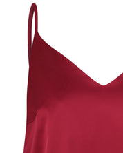 Satin cami shorts Set S03400 burgundy
