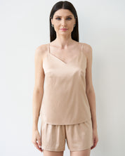 Satin cami shorts Set S03400 gold