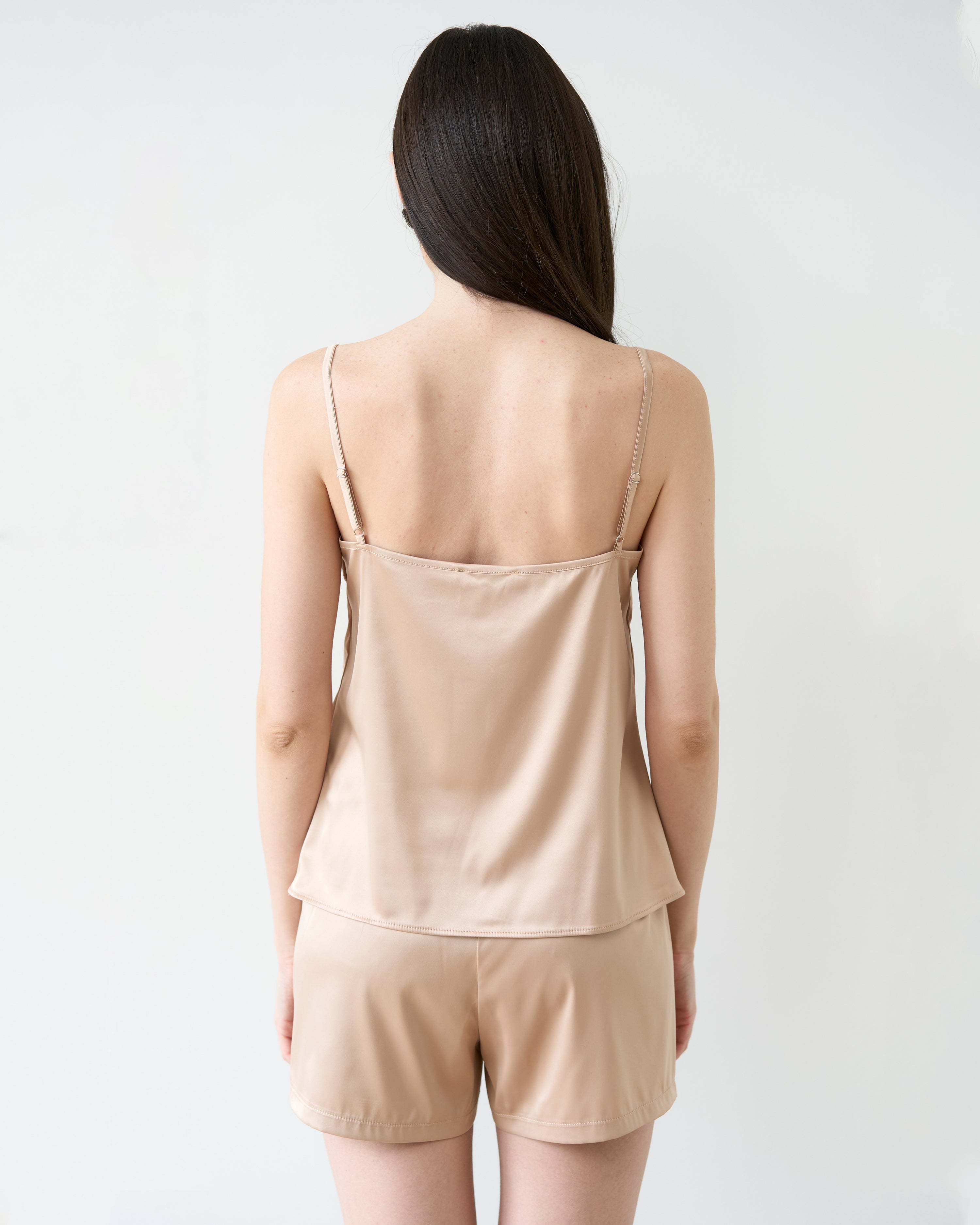 Satin cami shorts Set S03400 gold
