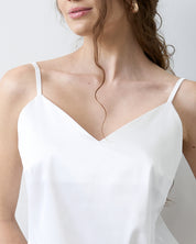 Satin cami shorts Set S03400 white