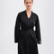 Satin Robe S03406 black