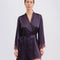 Satin Robe S03406 grey