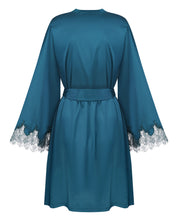 Satin Robe S03406 emerald