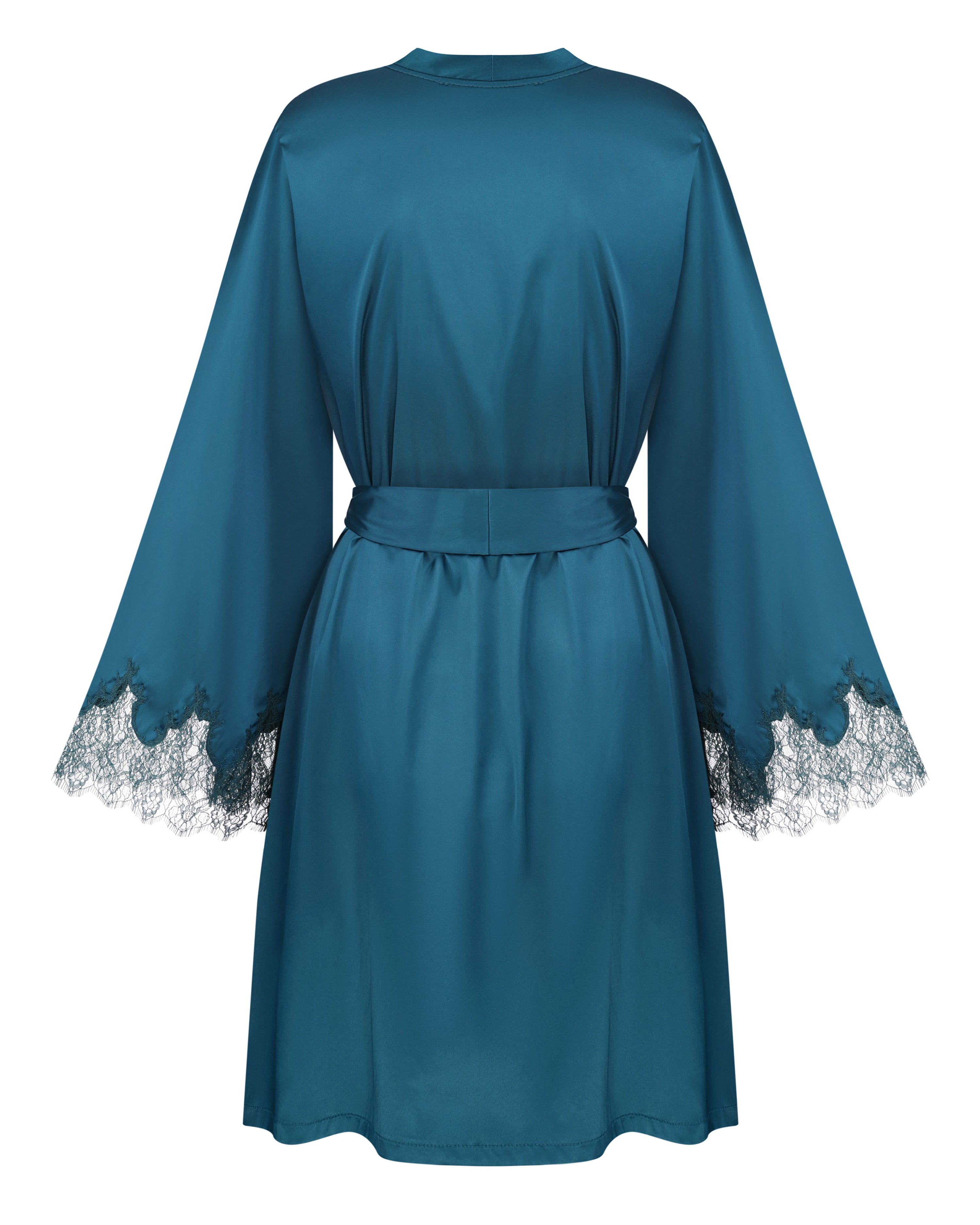 Satin Robe S03406 emerald