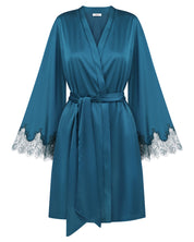 Satin Robe S03406 emerald