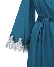 Satin Robe S03406 emerald