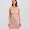 Satin Chemise spaghetti strap S03411 rose gold