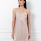 Satin Chemise spaghetti strap S03411 rose gold