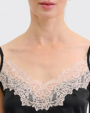 Satin cami shorts Set S03412 black