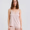 Satin cami shorts Set S03412 rose gold