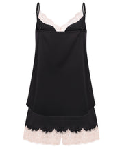 Satin cami shorts Set S03412 black