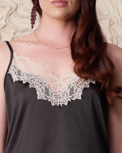 Satin cami shorts Set S03412 black