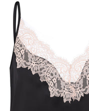 Satin cami shorts Set S03412 black