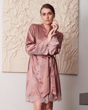 Satin Robe S03417 wood rose