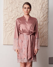 Satin Robe S03417 wood rose