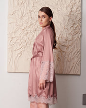 Satin Robe S03417 wood rose