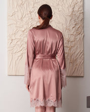 Satin Robe S03417 wood rose