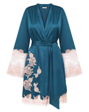 Satin Robe S03417 emerald