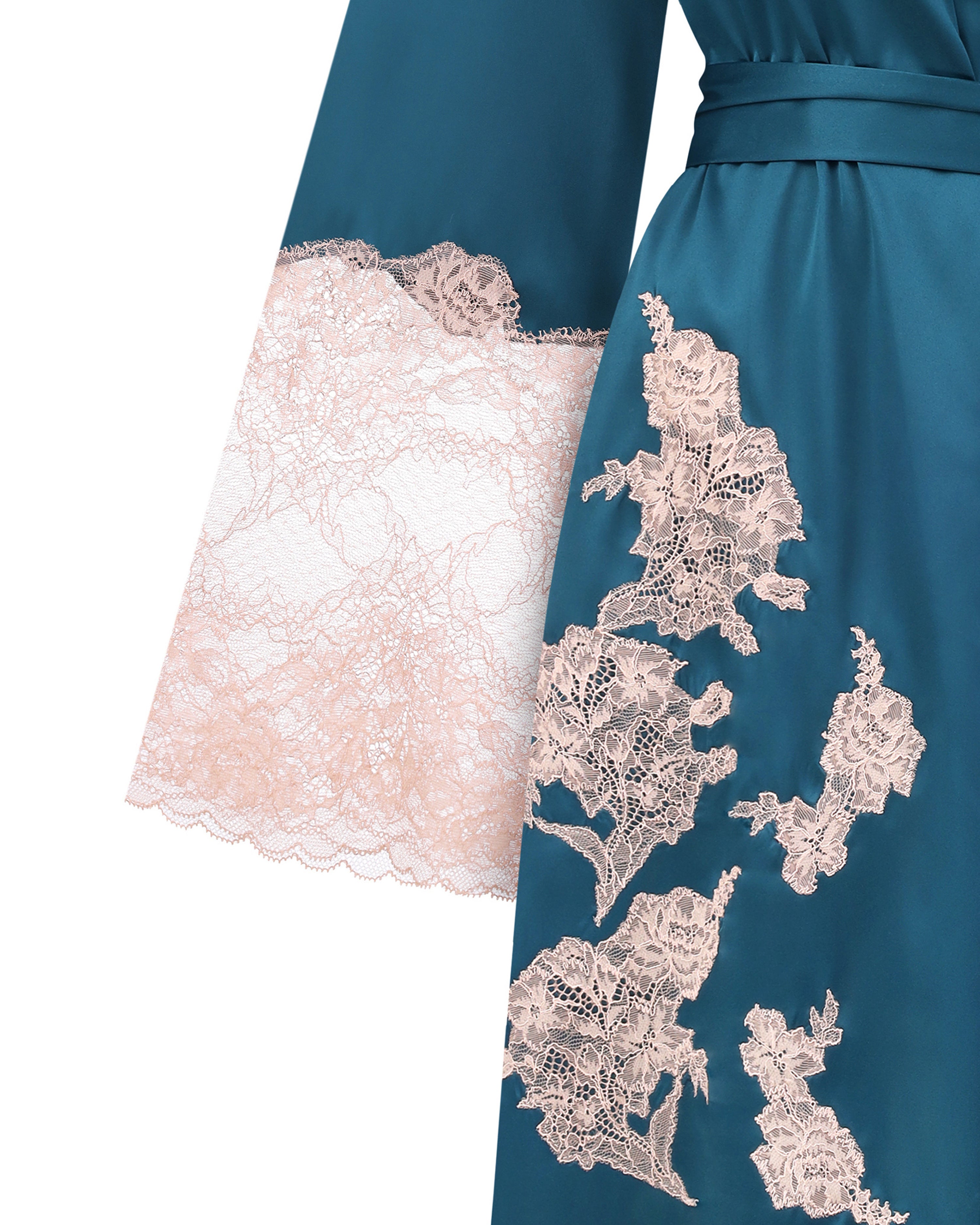 Satin Robe S03417 emerald