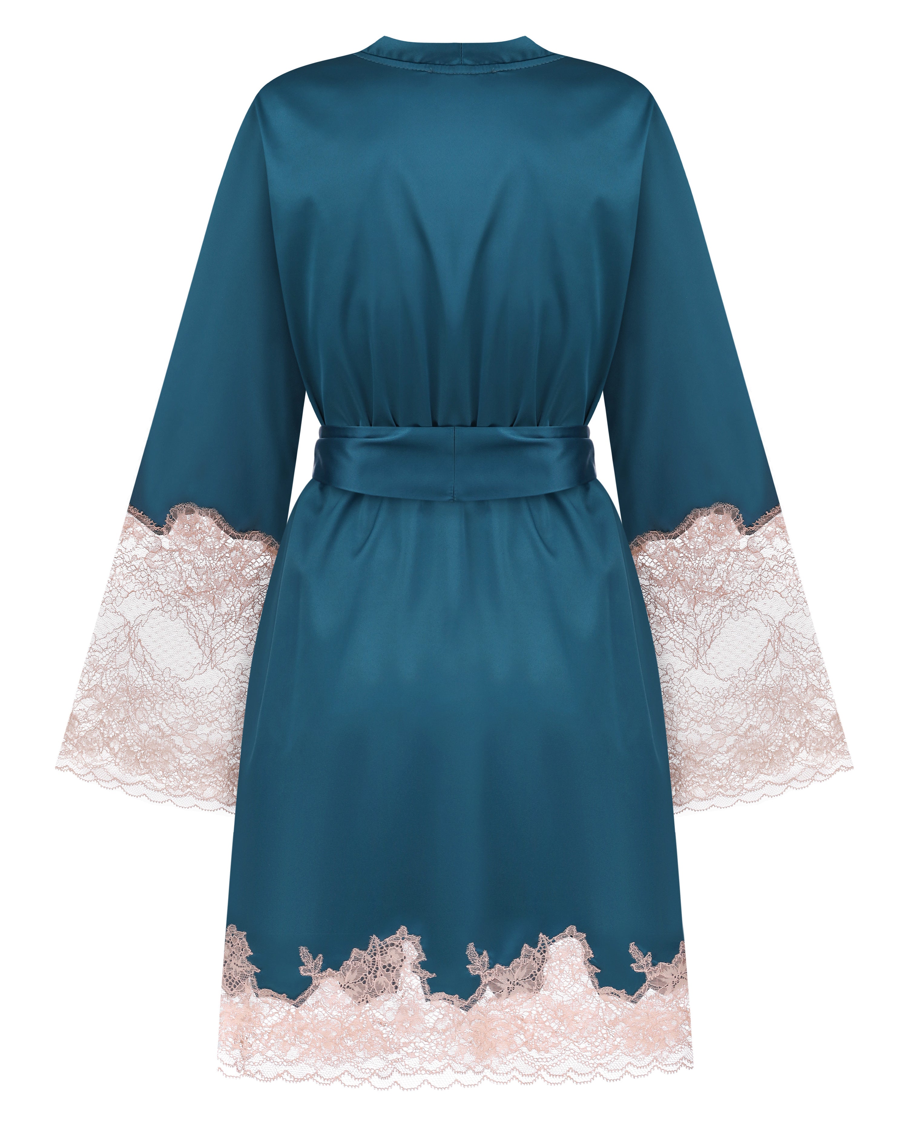 Satin Robe S03417 emerald